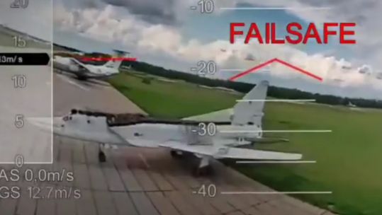 Operation Spiderweb Tu-22 type bomber at Dyagilevo air base