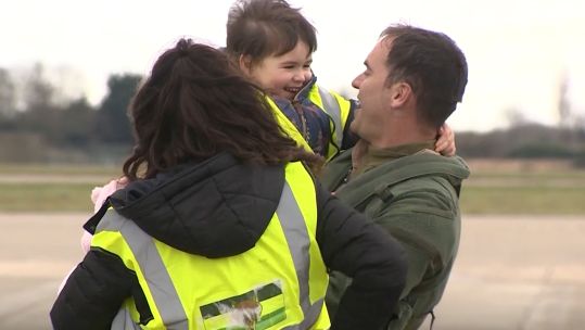 12 Squadron Return Home CREDIT BFBS