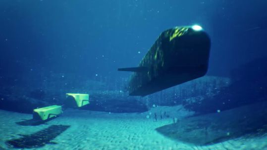 While the Lamprey is intended to catch a ride with friendly forces, there's nothing to say it couldn't attach itself to an enemy vessel too