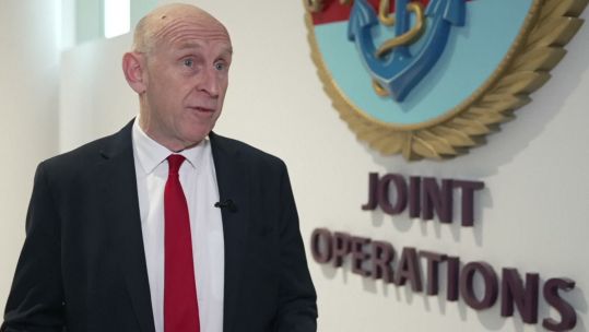 The Defence Secretary also said there is a "growing axis of aggression" between Russia and Iran