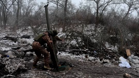 120mm Nona-M1 mortar 140224 CREDIT RUSSIAN MOD
