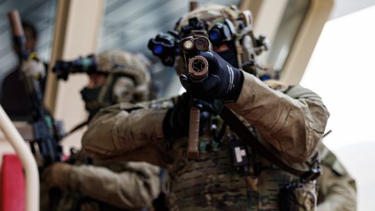 Royal Marines from the UK Commando Force conduct boarding training on the Faroese fishing vessel Gotunes FD 950 during Exercise Lion Protector 26 (Picture: MOD)