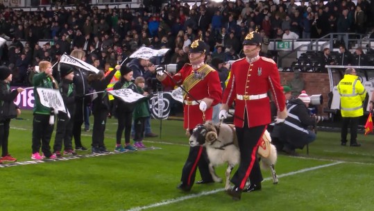 The Army Ram Leading Derby FC Out The Tunnel