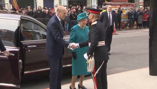 Queen & Duke of Edinburgh At Cyber