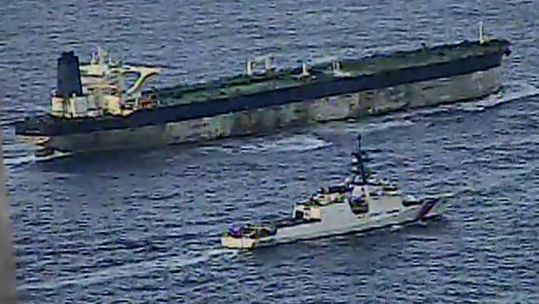 The recent boarding was carried out by US forces with UK support