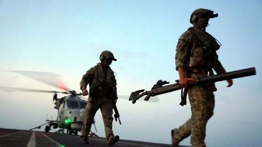 Royal Marine sniper team on drug operation in the Gulf