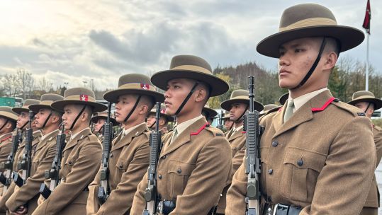 The road from Nepal to the passing out parade has been long, but very man stayed the course
