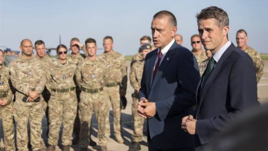 Defence Secretary Gavin Williamson Romania
