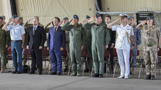 RAF hand over Romania policing duties to Canada 300818