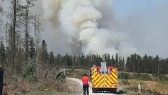 14082025 langdale moor fire nr RAF Fylingdales 2 credit North Yorkshire Fire Service