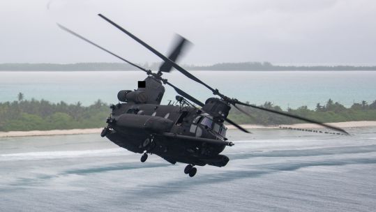 This MH-47G Chinook is operated by the Night Stalkers - the US Army's 160th Special Operations Aviation Regiment