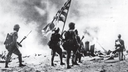 Japanese soldiers of the 144th Infantry Regiment in Rabaul, January 23, 1942. Credit: Pen & Sword.