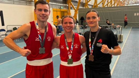 15062026 Cameron Lewis Amelia Kennedy and Carys Mainwaring Four Nations Championships CREDIT RAF Boxing.jpg 