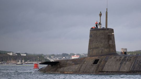 15062026 HMS Vanguard leaving HMNB Devonport CREDIT MOD