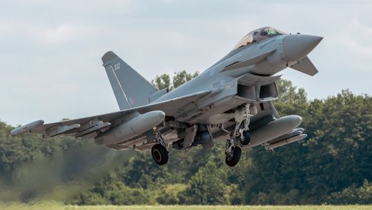 The II(AC) Squadron Typhoon FGR4s have been stationed at 22nd Tactical Air Base Malbork for the past four months
