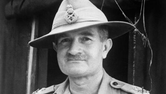 15082025 Field Marshal Sir William Slim portrait of the 14th Army Commander NO REUSE Image ID 2T1MCDD CREDIT piemags archive military