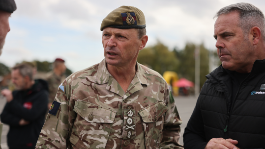 General Sir Roly Walker said political leaders will soon begin having a “frank conversation” with the citizens of the UK over the “extreme jeopardy” the country faces (Picture: BFBS)