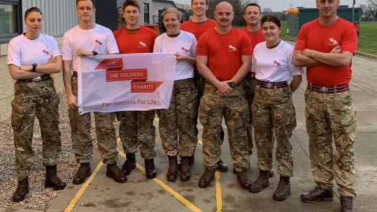 Some of the 16 Ned Regt pedallers