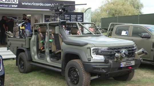 This Ranger was kitted out with a top-mounted L1A2 .50 cal machine gun along with a GPMG (Picture: BFBS)