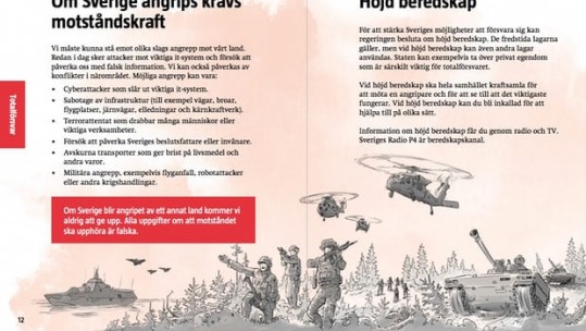 Sweden Sends Out Get Ready For War Brochure