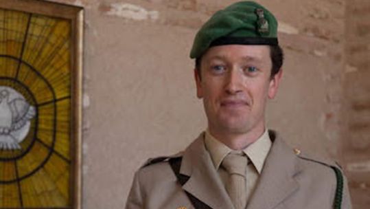 Major Paul Wilks spent his entire Army career in the Intelligence Corps after passing out at RMAS (Picture: MOD)