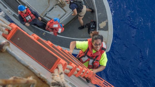 US Navy Rescue Tasha Fuiaba Pacific Ocean
