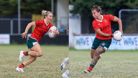 18072026 Bethan Dainton Jade Mullen split for Wales rugby league Credit Geraint Wyn Nicholas
