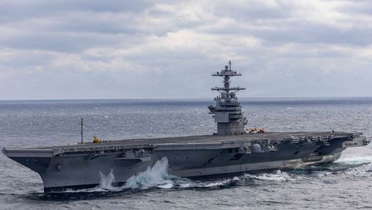 The second Ford-class carrier has completed the at-sea phase of her acceptance trials, ahead of her scheduled delivery into service in 2027 (Picture: DVIDS) 