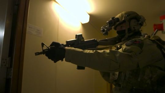 Royal Marines Commandos are experts at boarding ships like the Smyrtos - an operation that was met with no resistance, but that might not always be the case (Picture: BFBS)
