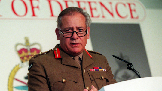 Charles Guthrie MOD brieifing