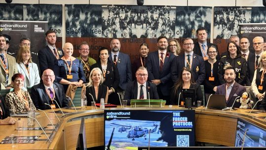 The Forcer Protocol works by pre-registering key pieces of information about a veteran that can then be viewed by police officers