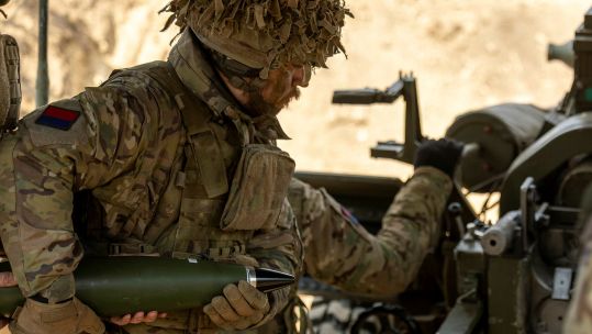 Once an enemy mortar or gun battery has been identified using the new Sonus system , the decision can then be taken to engage