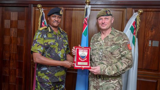 During the visit to Kenya, the British Army's boss met Nairobi's chief of defence, General Charles Kahariri 
