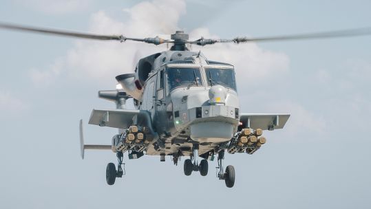 Royal Navy Wildcat HMA2 helicopters are currently deployed to Cyprus, where they and their Martlet missiles are helping to form part of a defensive shield around the island