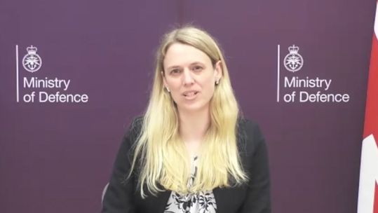 Louise Sandher-Jones, the Minister for Veterans and People