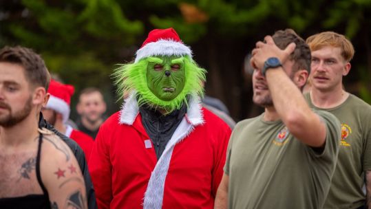 Christmas PT for the Welsh Guards CREDIT WELSH GUARDS