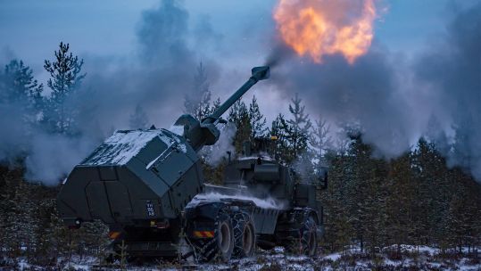 19th Regiment Royal Artillery trains in Finland with Archer (Picture: PA)