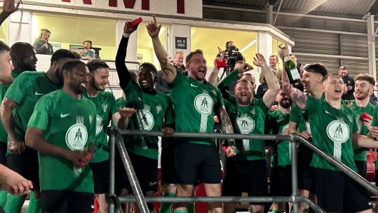 1st Battalion The Mercian Regiment celebrate winning the Army Major Units Cup Final in Aldershot.