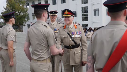 Operational medals are presented to the soldiers of 2 MERCIAN.