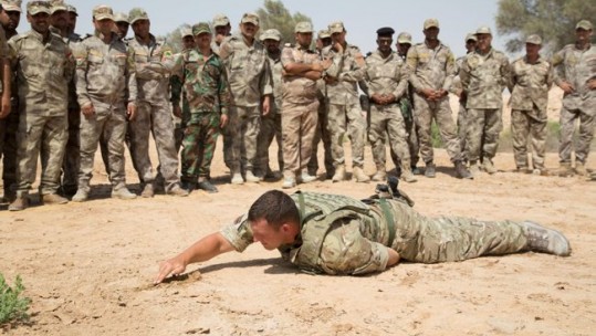 Iraqi troops training