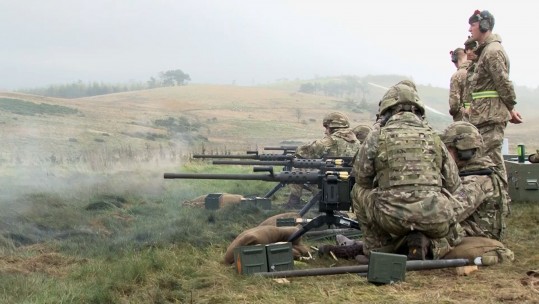 3 SCOTS Exercise On The Ranges