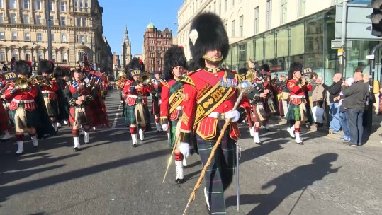 2 SCOTS's final homecoming parade took place in Scotland's largest city. 