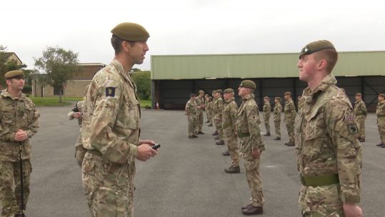 2 Yorks Battalion prepare for their next posting on the UN Mission in Cyprus Brigadier visit 01102020 CREDIT BFBS