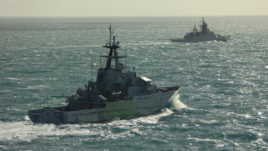 This latest operation comes only two weeks after the Royal Navy trailed two sanctioned Russian cargo ships and their escorting warships 