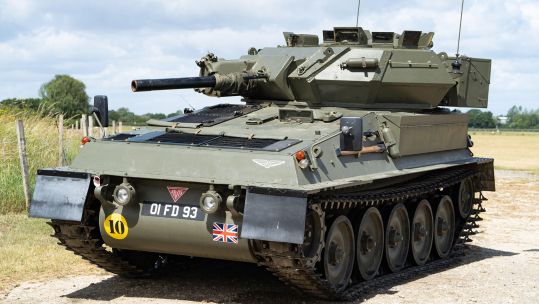 The Scorpion light tank entered service with the squadron towards the end of its time (Picture: Alamy)