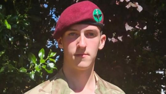 Private Johnson was well on his way to joining the Parachute Regiment