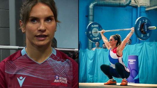 Coming from a CrossFit background, Corporal Stephanie Pye is well used to facing taller opposition (Picture: BFBS)