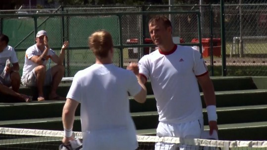Army Tennis Players Duke It Out In Aldershot
