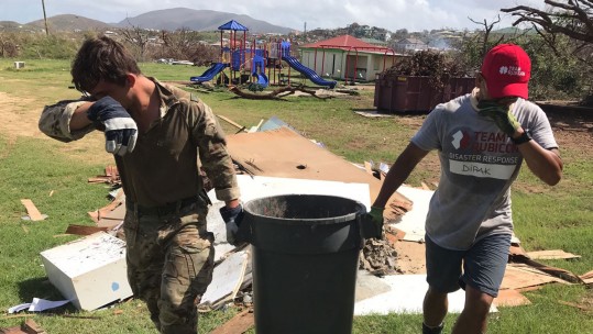 Team Rubicon Royal Marines Hurricane Irma Maria British Virgin Islands Schools Credit Chris Lyon