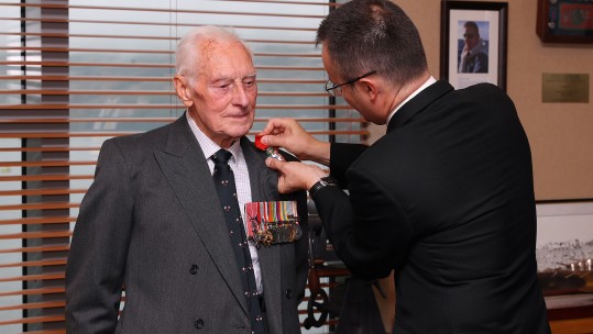 Harry Johnson awarded Picture: Royal Navy